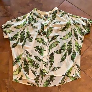 Tommy Bahama palm leaf blouse